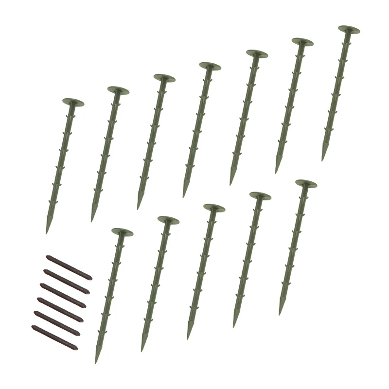 Lot de 4 Bordures de Jardin Flexibles en Caoutchouc 1,2 m - Vert