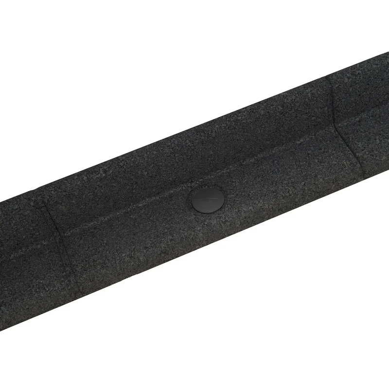 Lot de 6 Bordures de Jardin Flexibles en Caoutchouc 1,2 m - Noir