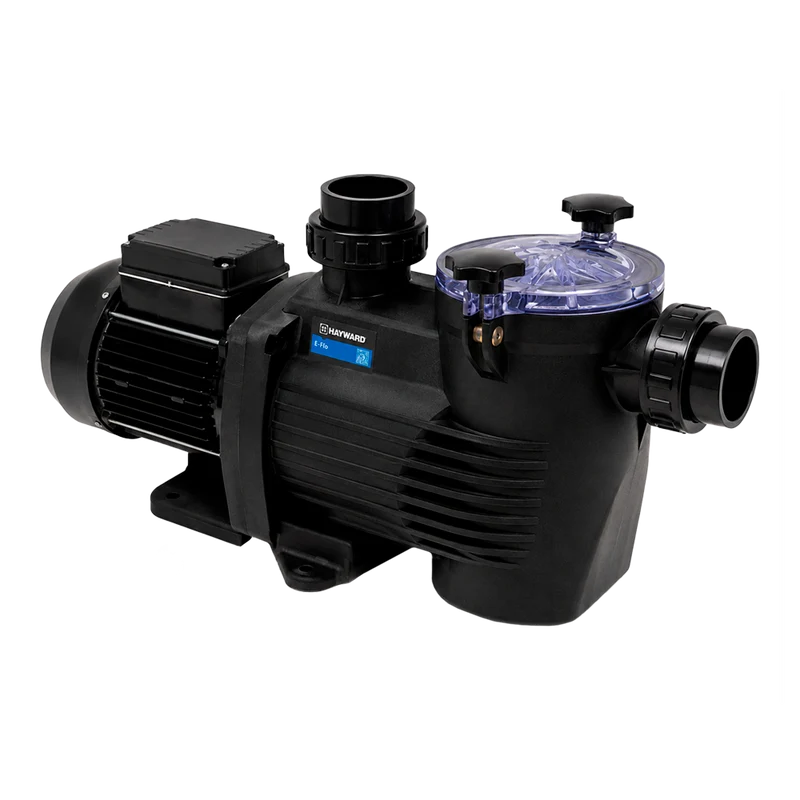 Bomba de piscina E-FLO 1 CV trifásica con prefiltro