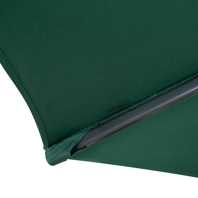 Parasol Banane à Mât Déporté 3 m & 2 Pieds en Éventail - Vert