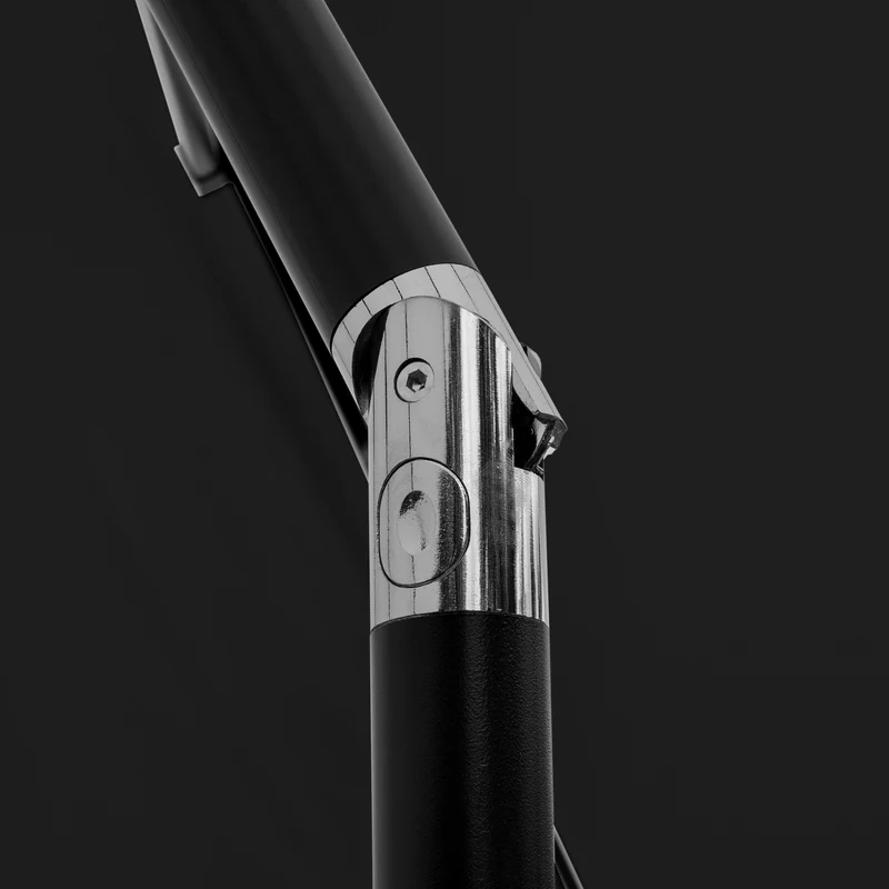 Parasol Inclinable à LED 2,7 m - Noir