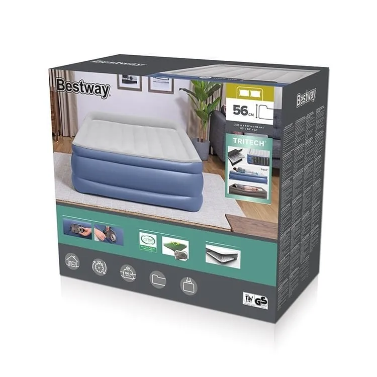 Bestway - Tritech Colchón hinchable con bomba eléctrica integrada