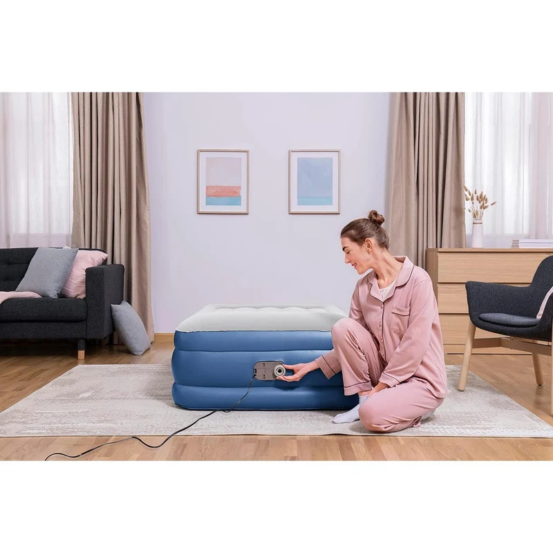 Bestway - Tritech Cama hinchable con motor integrado