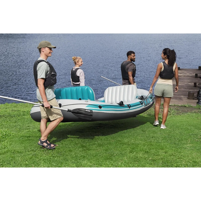 Bestway – Barca hinchable Hydro-Force Adventure Elite X4 Raft Set (315 × 165 cm)