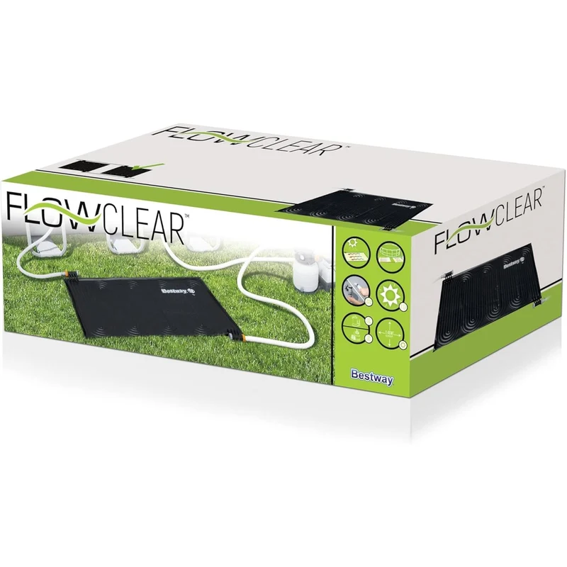 Bestway – Calentador solar Flowclear tipo alfombra (110 × 171 cm)