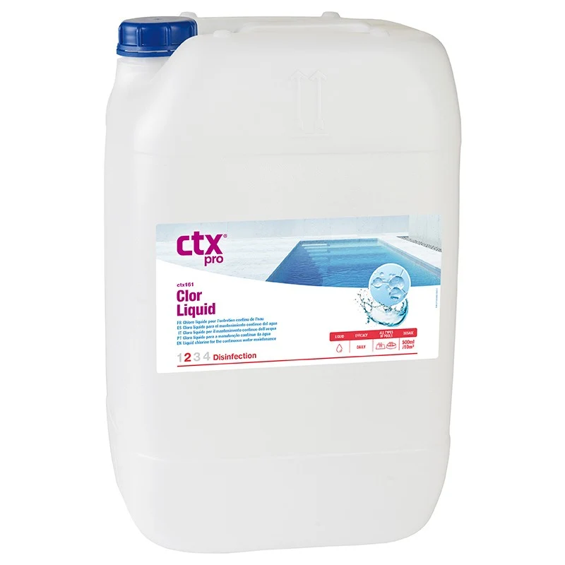 CTX-161 Clor Liquid 20 L – Cloro Líquido para Piscinas