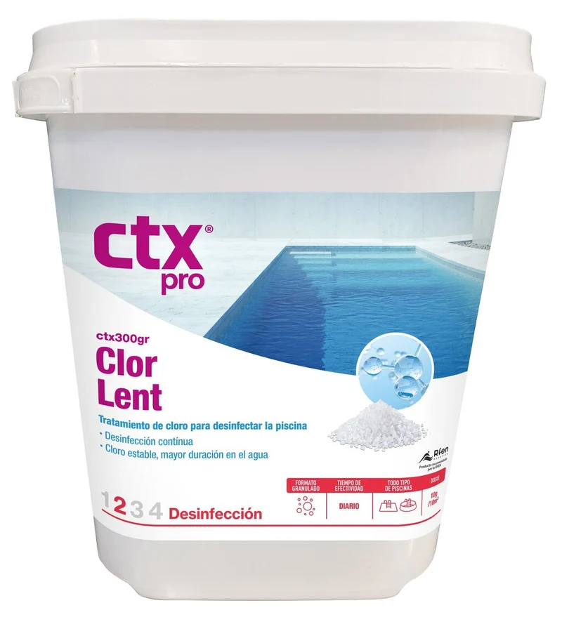 CTX-300GR ClorLent Granulado 5 kg – Cloro Lento para Piscinas
