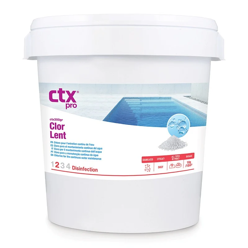 CTX-300GR ClorLent Granulado 25 kg – Cloro Lento para Piscinas
