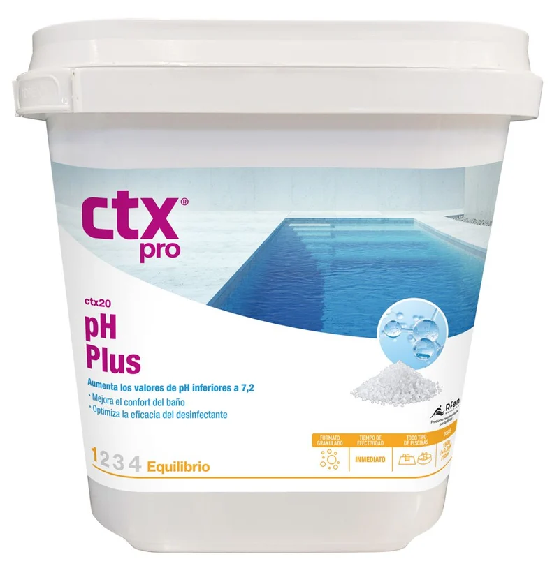CTX-20 pH Plus Granulado 5 kg – Incrementador de pH para Piscinas