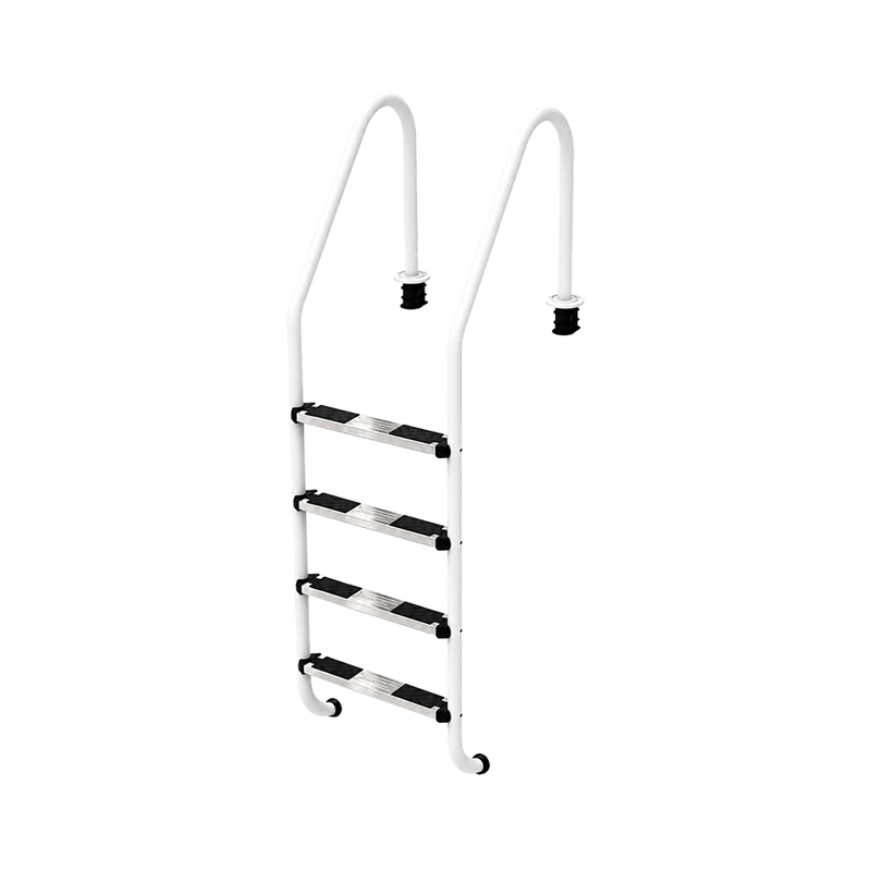 Escalera AstralPool Plascoat 4 Peldaños Blanca para Piscinas Salinas – 76162