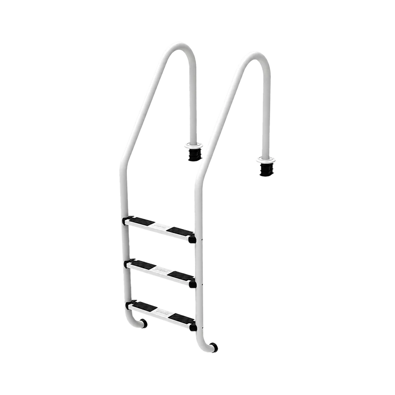 Escalera AstralPool Plascoat 3 Peldaños Blanca para Piscinas Salinas – 76161
