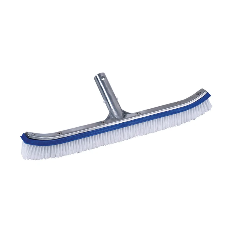 Brosse murale de luxe 18 po avec dos en aluminium pour piscine
