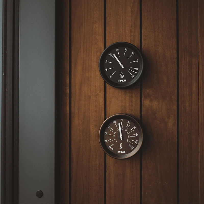 Hygromètre de Sauna Tylö Brilliant – Aluminium Noir Mat