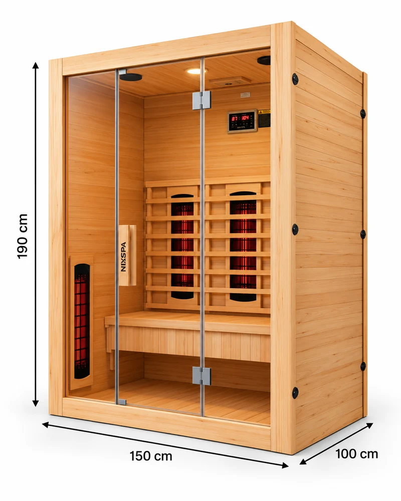 Sauna de infrarrojos para casa 3 personas