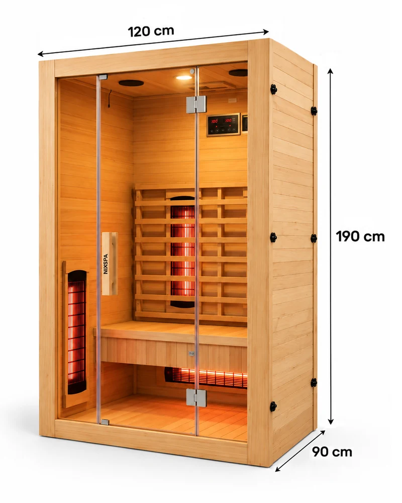 Sauna de infrarrojos para casa 2 personas