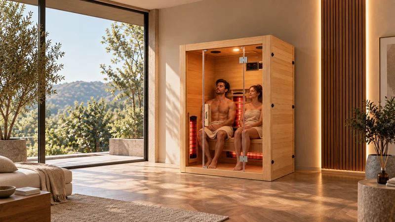Sauna de infrarrojos para casa 2 personas