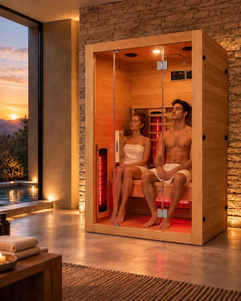 Sauna de infrarrojos para casa 2 personas