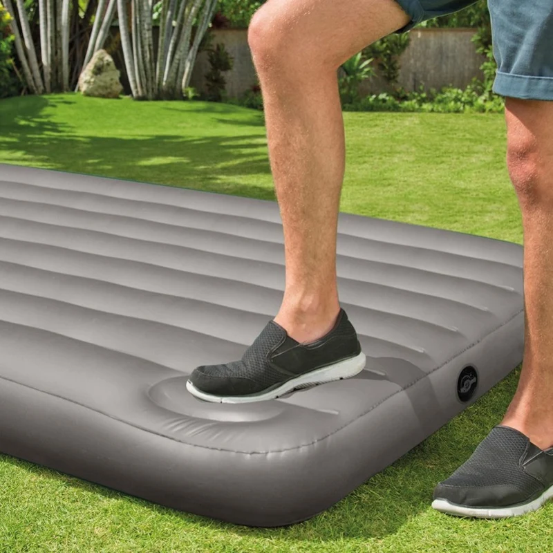 Intex Colchón Hinchable Doble Downy Fiber-Tech 137x191 cm
