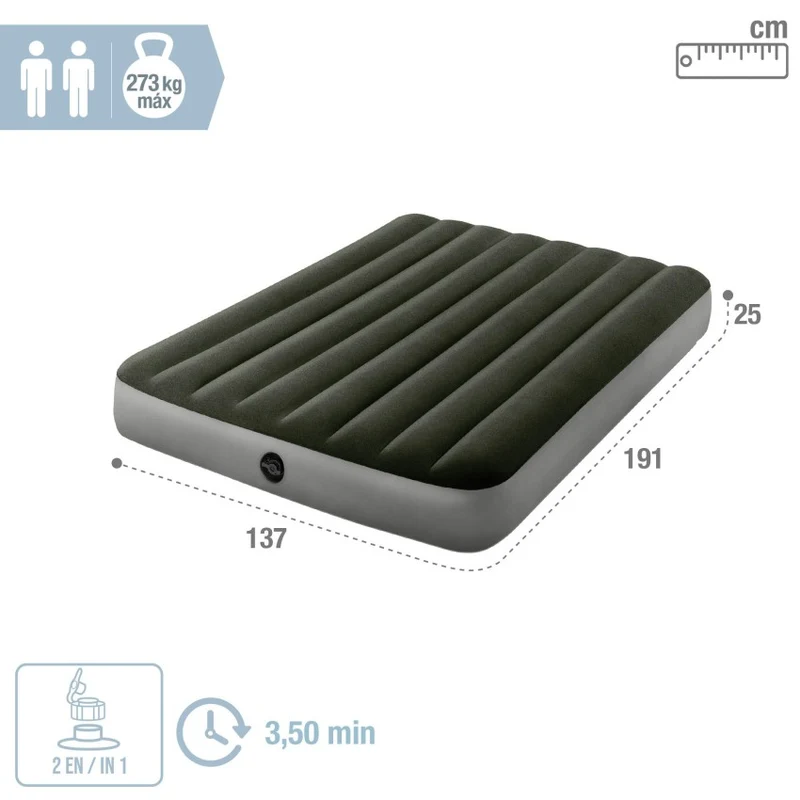 Intex Prestige Downy Colchón Hinchable Doble 137x191cm