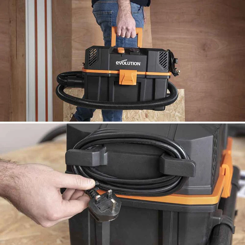 Aspirateur intelligent 15L Evolution R15VAC pour déchets secs et humides avec démarrage automatique (Start & Stop)