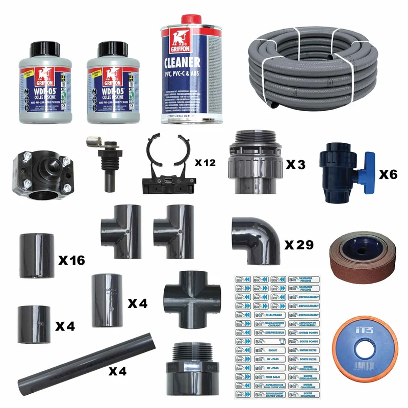 Kit piscine enterré complet rectangle – auto construction