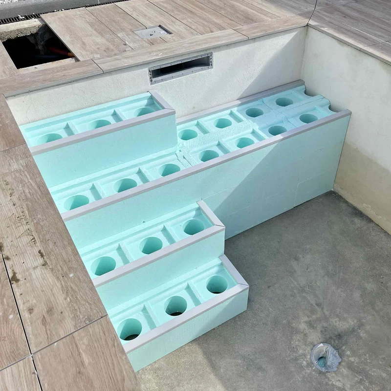 Kit Escalier EscaSwim intérieur plage 4 marches
