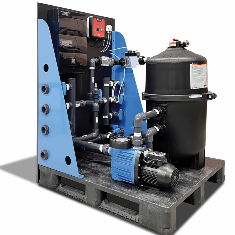 SWIMBOX – Groupe de filtration PALBOX avec filtration cartouche et traitement au sel pour piscine jusqu’à 75 m³