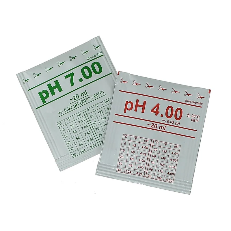 Soluciones tampón pH 4 y pH 7 Hanna Instruments (6+6 sobres) Ref. R0824400
