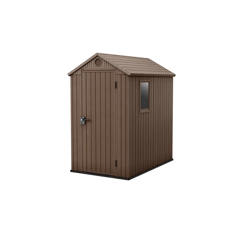 Keter - Caseta de exterior Darwin 4x6 marrón