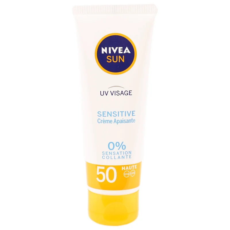 Crème solaire sensitive peaux sensible au soleil SPF50