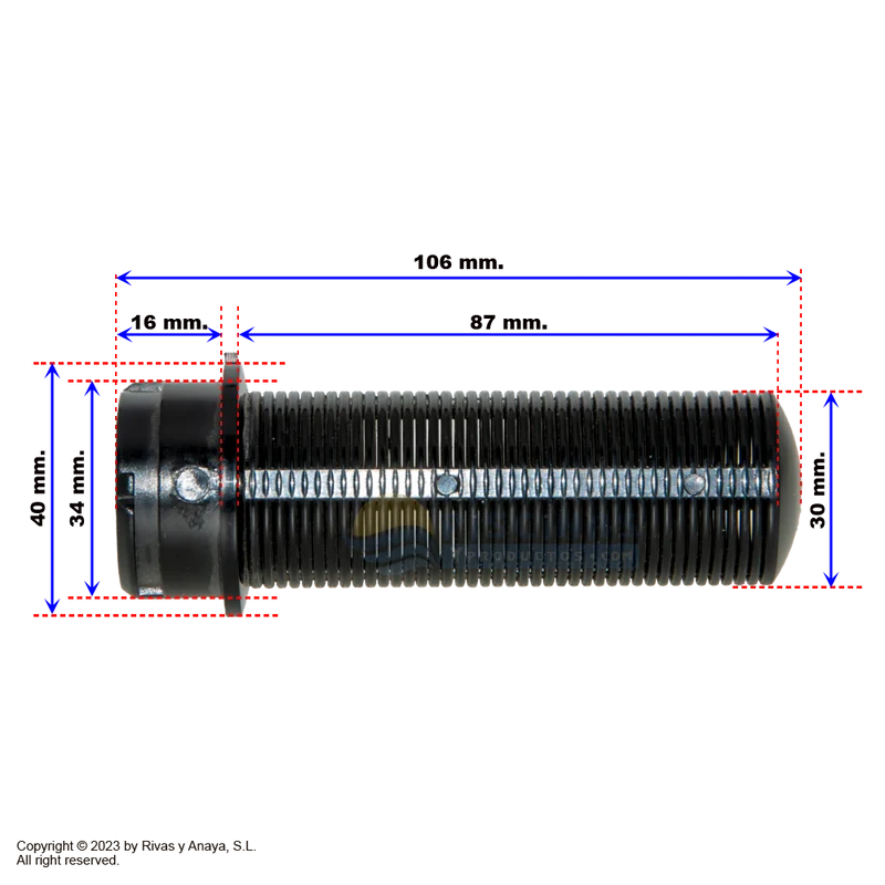 Brazo colector 106 mm. Filtros Starpool.