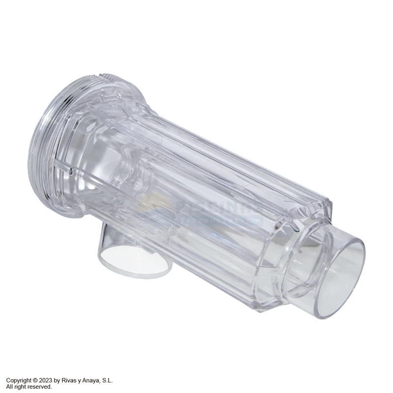 Vaso transparente célula clorador salino GRE.