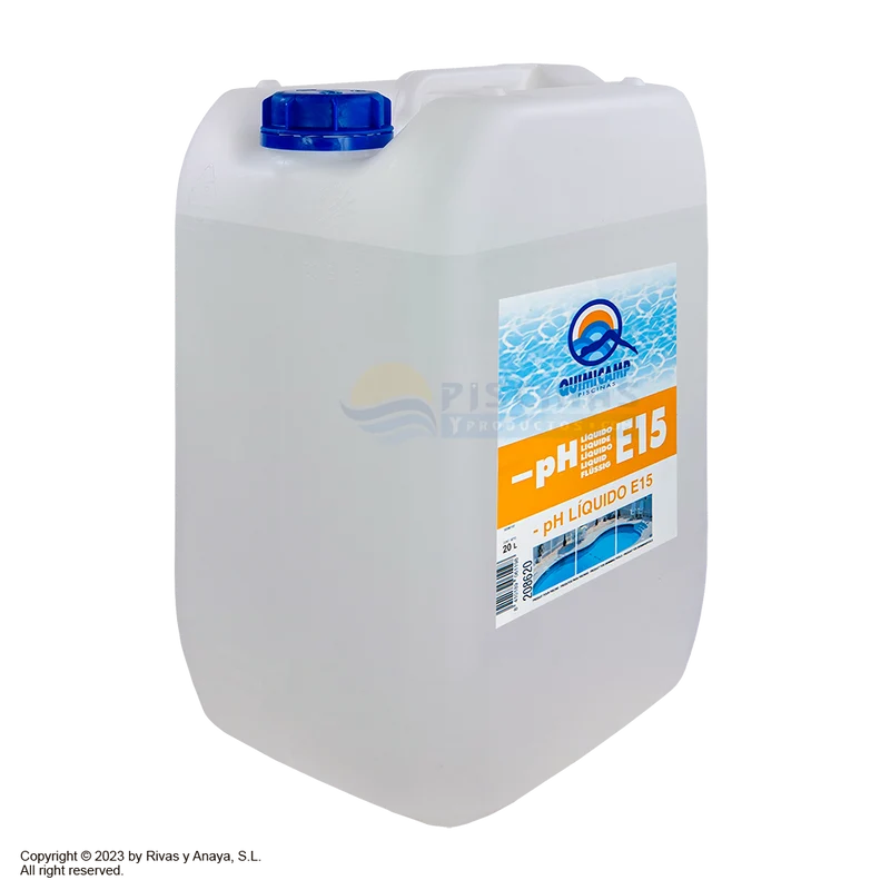 pH Líquido E15 Quimicamp 208620 – 20 L para electrólisis salina