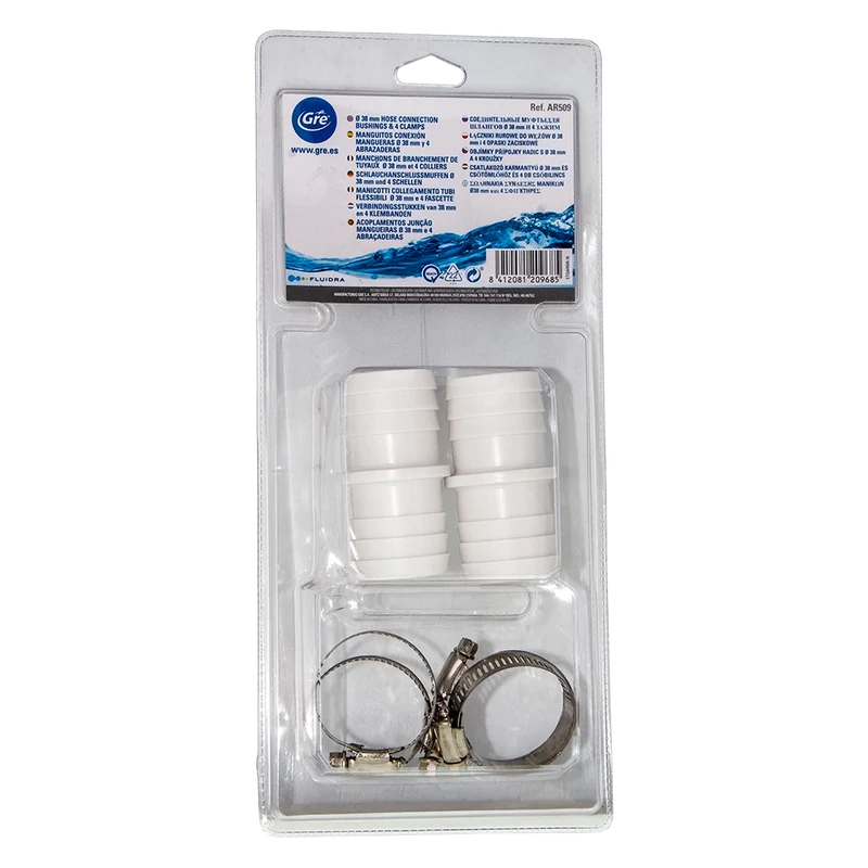 Kit de unión mangueras Ø38 mm. Gre