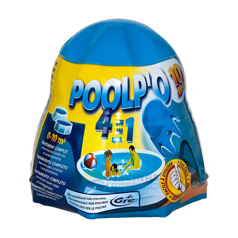 Pack 2 Poolp'O GRE 4 en 1 para piscinas hasta 10 m³