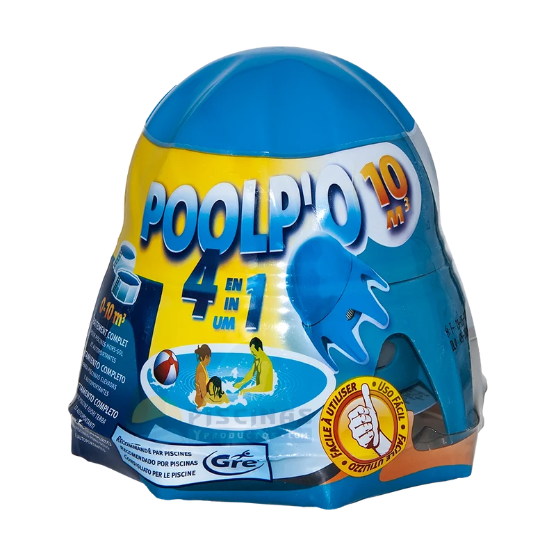Pack 2 Poolp'O GRE 4 en 1 para piscinas hasta 10 m³