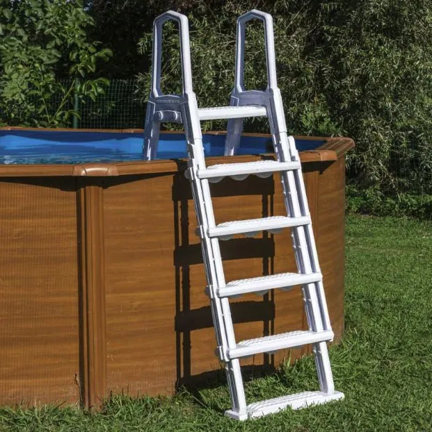Gre Escalera Premium para piscina elevada con plataforma