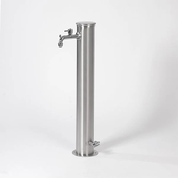 Fontaine de jardin inox Fontana Tubo Inox