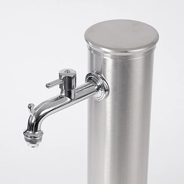 Fontaine de jardin inox Fontana Tubo Inox