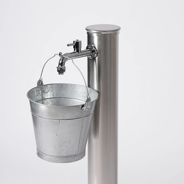 Fontaine de jardin inox Fontana Tubo Inox