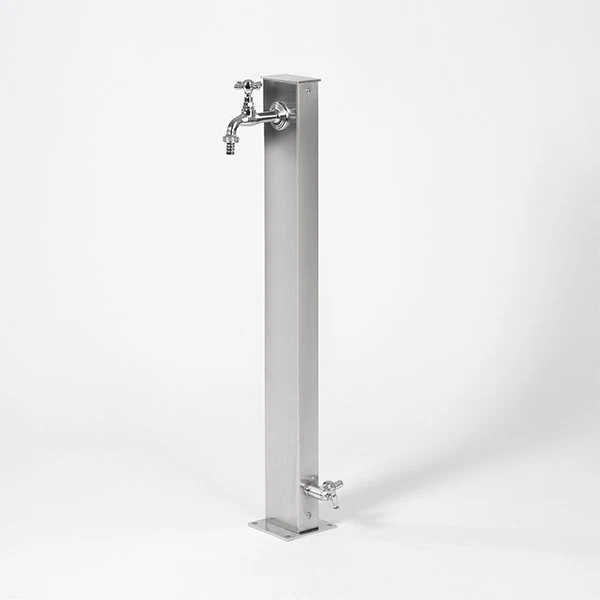 Fontaine borne jardin Fontana Quadrata Inox
