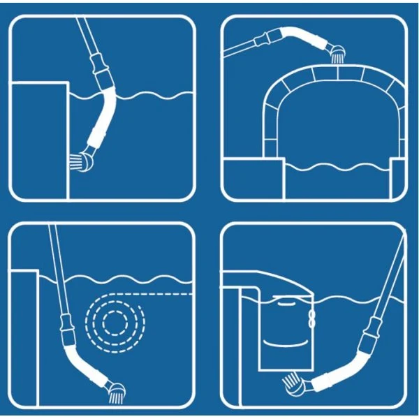Raccord coudé pour manche piscine JD Connect’