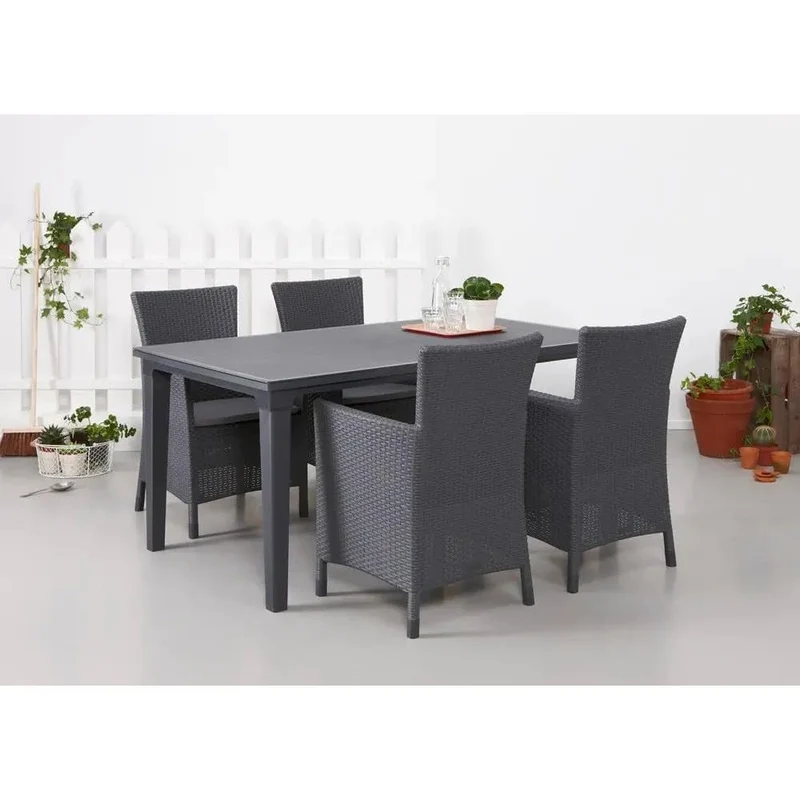 Keter - Mesa de comedor de exterior Futura grafito