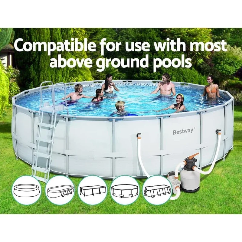 Bestway – Flowclear depuradora de arena 8.327 L/h para piscinas elevadas