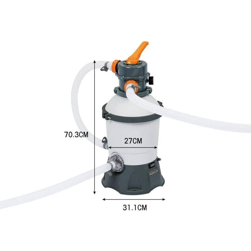 Bestway – Flowclear depuradora de arena (3.028 L/h) para piscinas elevadas