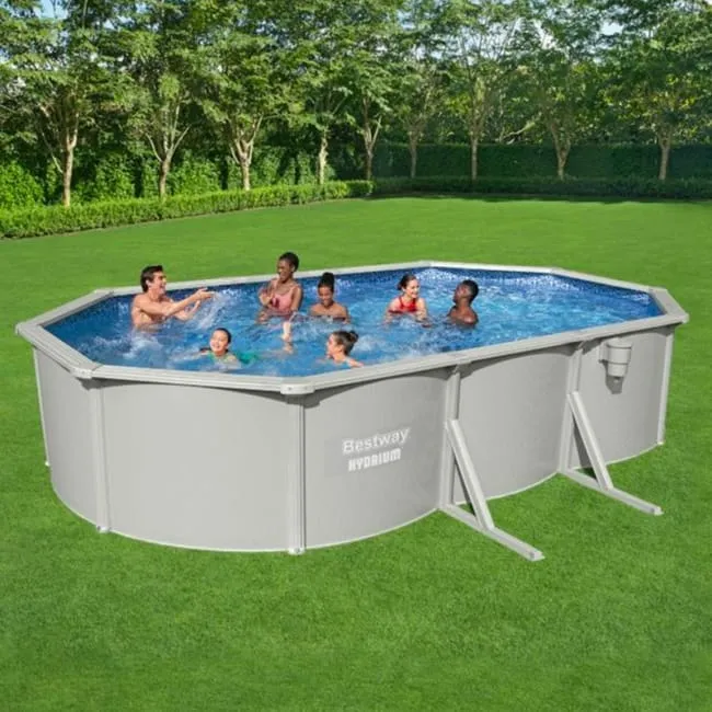 Bestway – Hydrium piscina ovalada elevada de acero (610 × 360 × 120 cm)