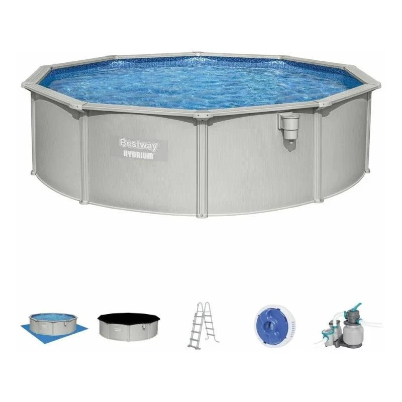Bestway – Piscina circular elevada de acero Hydrium (457 × 122 cm)