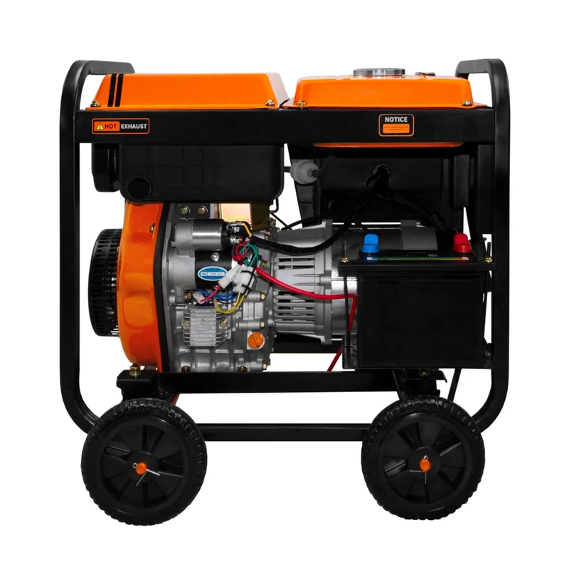 T-Mech Générateur à Diesel Triphasé à Cadre Ouvert - 5 000 W