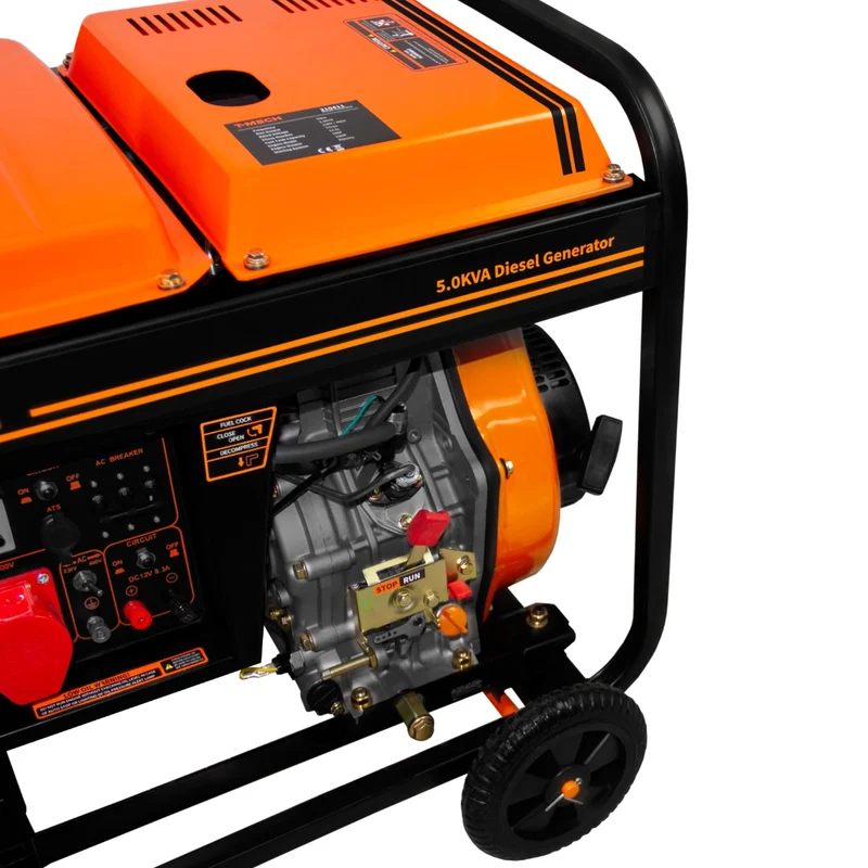 T-Mech Générateur à Diesel Triphasé à Cadre Ouvert - 5 000 W