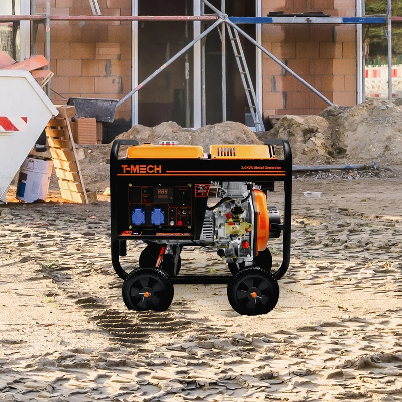 T-Mech Générateur à Diesel Monophasé à Cadre Ouvert - 2 200W